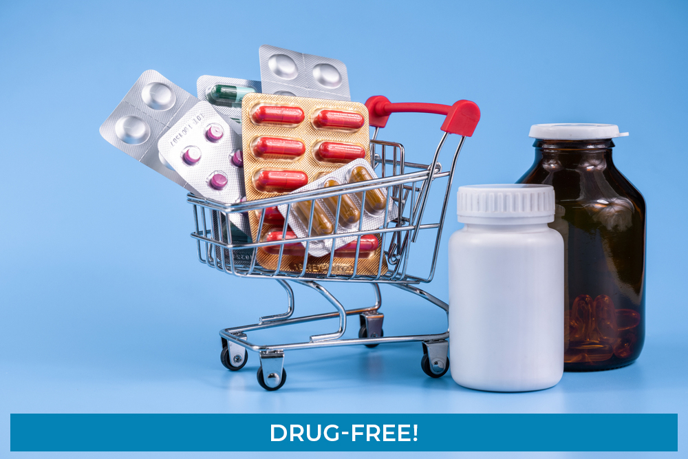Medicine,,Vitamins,And,Antioxidant,Supplements,In,Trolley,Or,Shopping,Cart